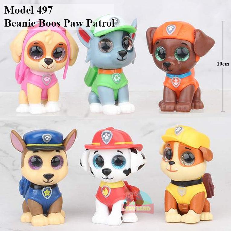 Action Figure Set - Model 497 :  Beanie Boos Paw Patrol Flower Fairy
